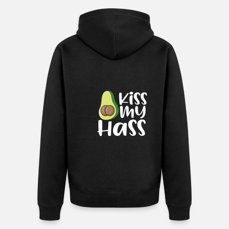 Embrasse mon cul d’avocat - Veste à capuche bio Premium Unisexe - noir