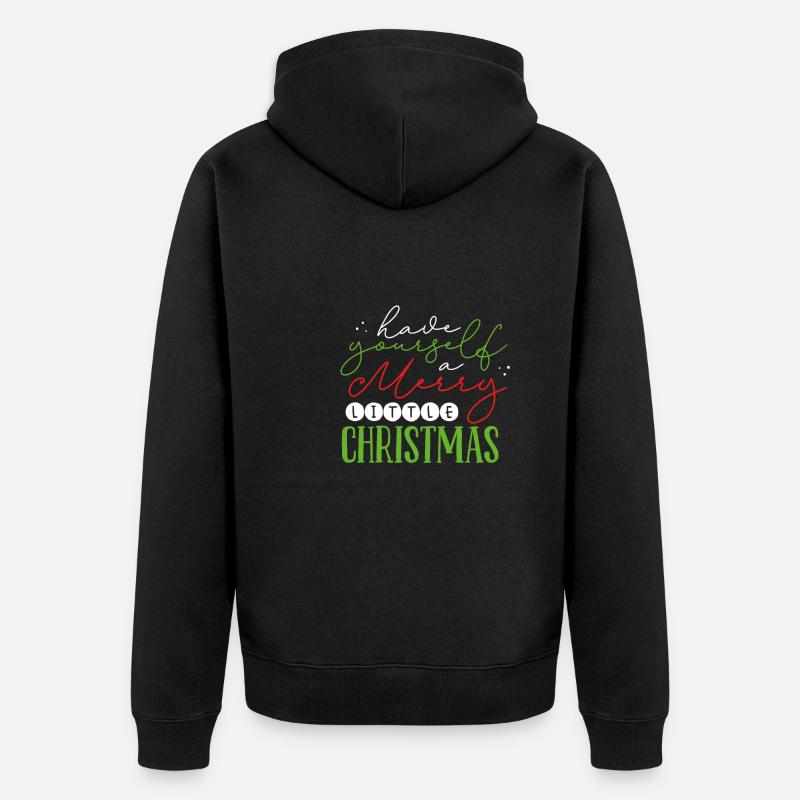 Joyeux Noël - Veste à capuche bio Premium Unisexe - noir