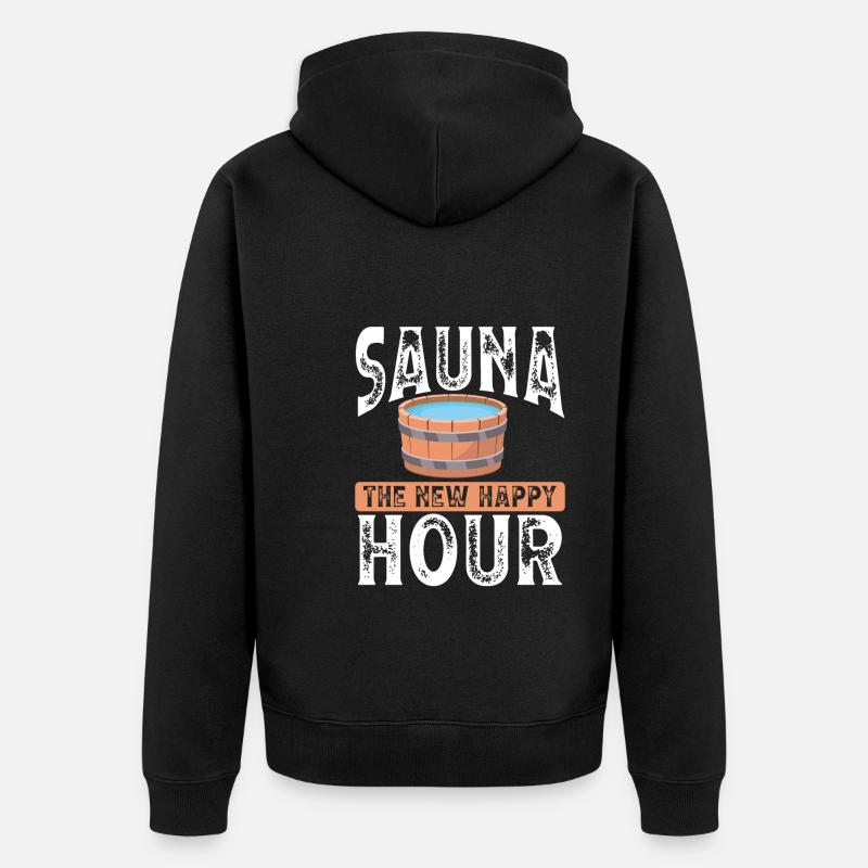 Sauna Le nouvel Happy Hour - Veste à capuche bio Premium Unisexe - noir
