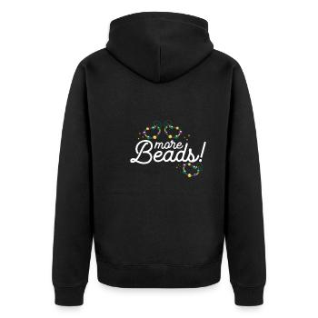 Perles de jument - Veste à capuche bio Premium Unisexe - noir - Dos - Nico (187cm)