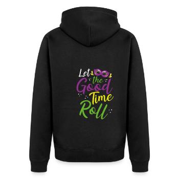 Laissez le bon temps rouler - Veste à capuche bio Premium Unisexe - noir - Dos - Nico (187cm)