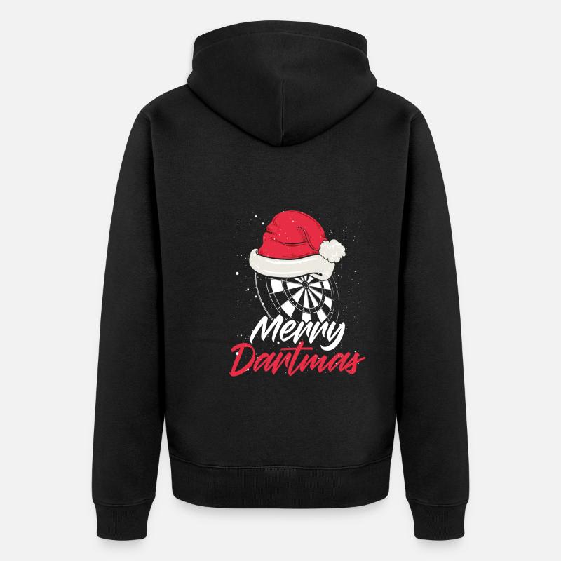 Joyeuses soirées fléchettes - Veste à capuche bio Premium Unisexe - noir