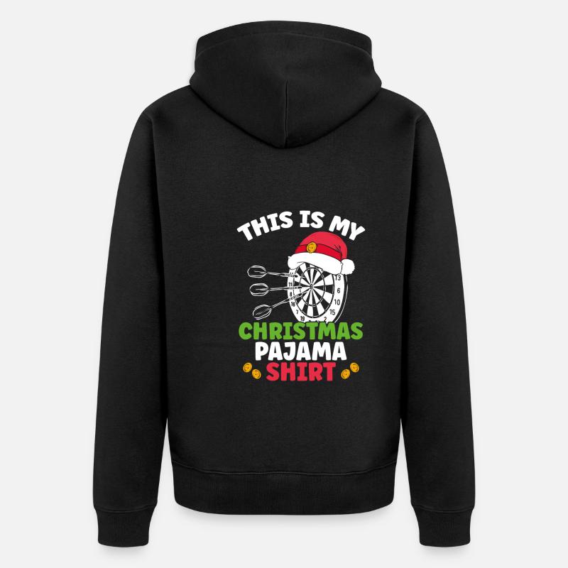 Chemise de pyjama de Noël - Veste à capuche bio Premium Unisexe - noir