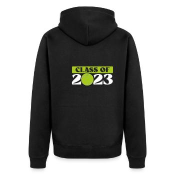 Cours de tennis 2023 - Veste à capuche bio Premium Unisexe - noir - Dos - Nico (187cm)