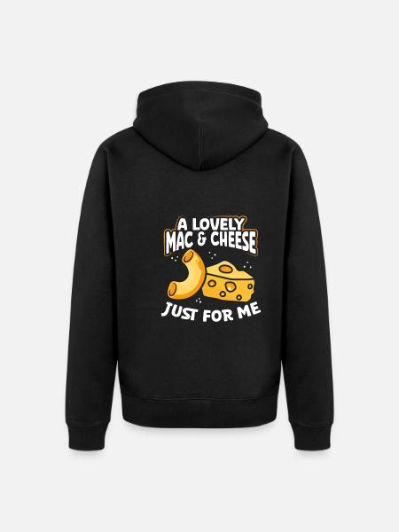 A beautiful mac and cheese - Unisex Premium Organic Zip Hoodie - black