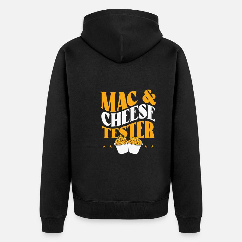 Testeur de Mac and cheese - Veste à capuche bio Premium Unisexe - noir