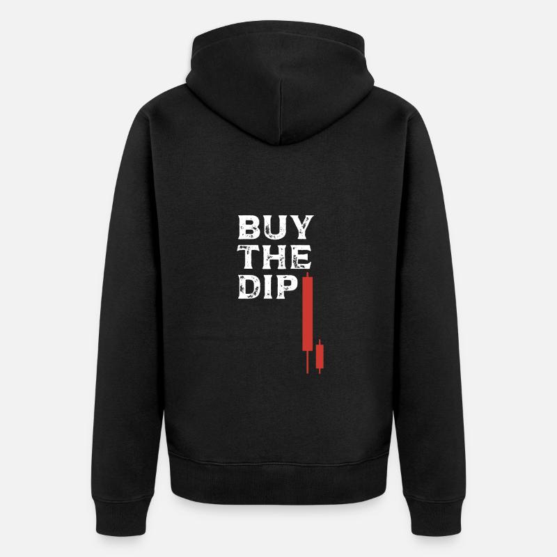 Acheter le Red Crypto dip - Veste à capuche bio Premium Unisexe - noir