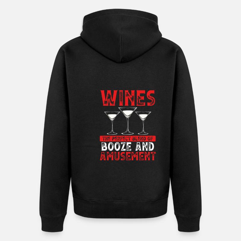 Vins Le mélange parfait - Veste à capuche bio Premium Unisexe - noir