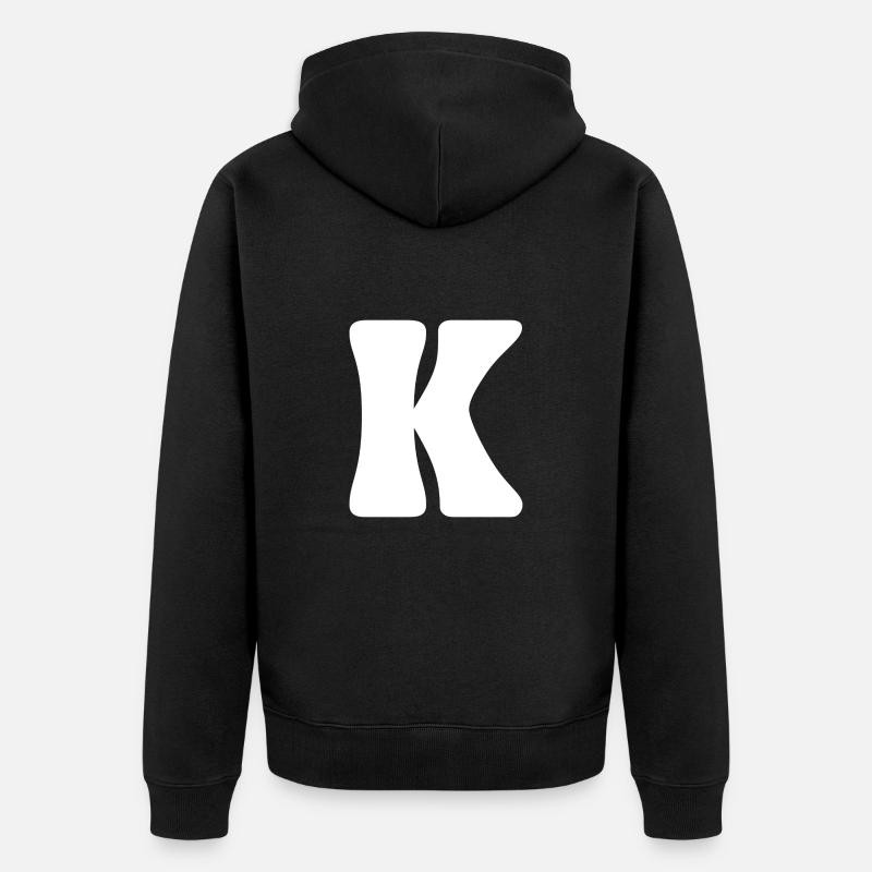 K - Veste à capuche bio Premium Unisexe - noir