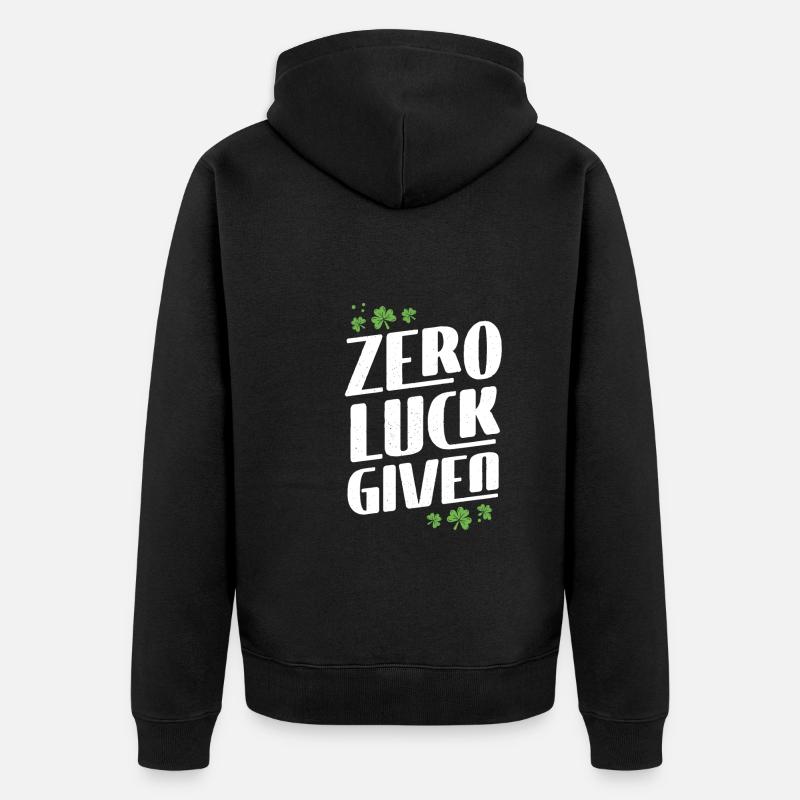 Zéro bonheur donné - Veste à capuche bio Premium Unisexe - noir