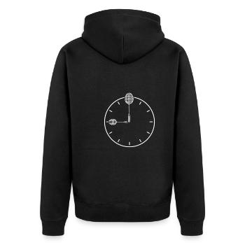 Il y a toujours du temps pour le badminton - Veste à capuche bio Premium Unisexe - noir - Dos - Nico (187cm)