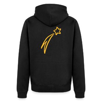 Étoile étoile de Bethléem cadeau de Noël - Veste à capuche bio Premium Unisexe - noir - Dos - Nico (187cm)