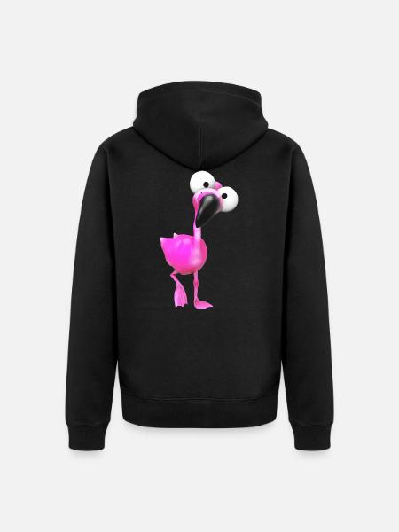 Flamopsi - Unisex Premium Bio Zip Hoodie - Schwarz