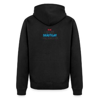 Junggesellenabschied Party Feiern Spaß - Unisex Premium Bio Zip Hoodie - Schwarz - Hinten - Nico (187cm)
