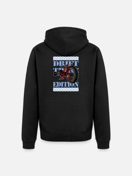Drift-Trike - Unisex Premium Bio Zip Hoodie - Schwarz