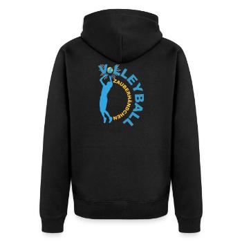 Volleyball (ZauberHand-Edition) - Veste à capuche bio Premium Unisexe - noir - Dos - Nico (187cm)