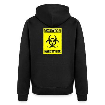 hardstyler - Veste à capuche bio Premium Unisexe - noir - Dos - Nico (187cm)