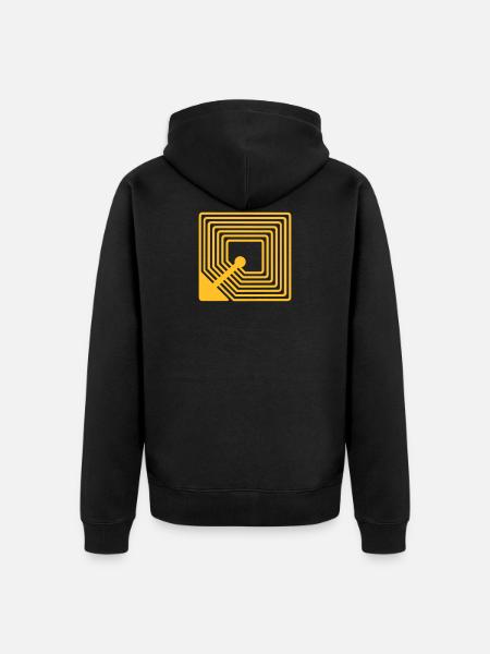 RFID - Unisex Premium Organic Zip Hoodie - black