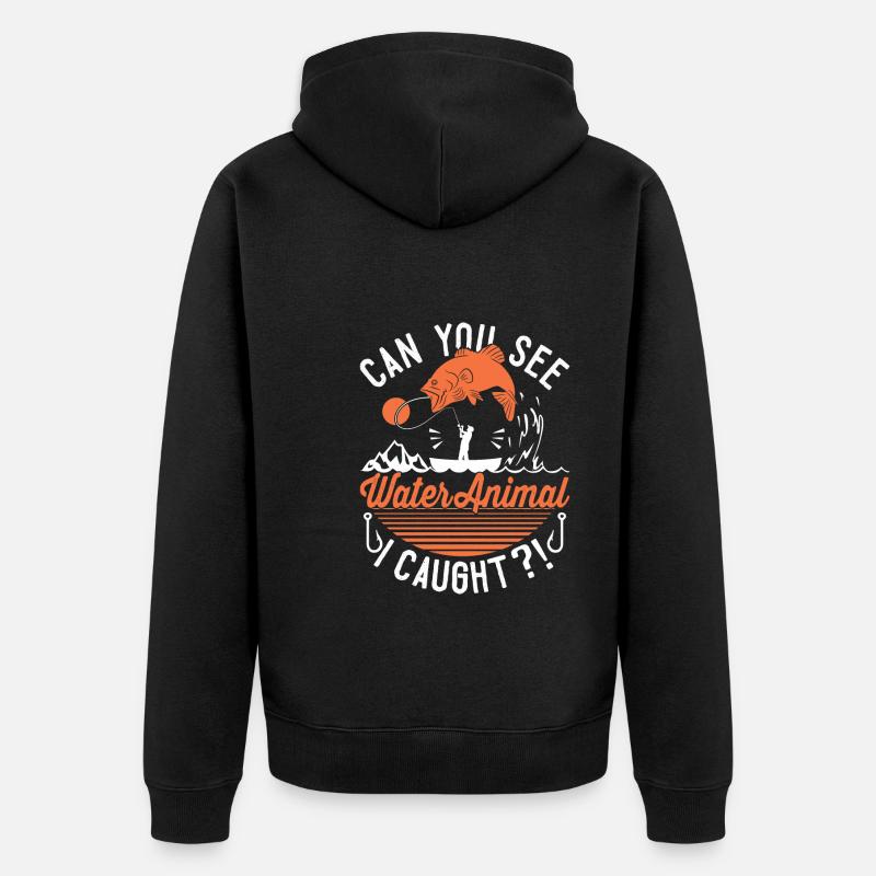 Quel poisson - Veste à capuche bio Premium Unisexe - noir