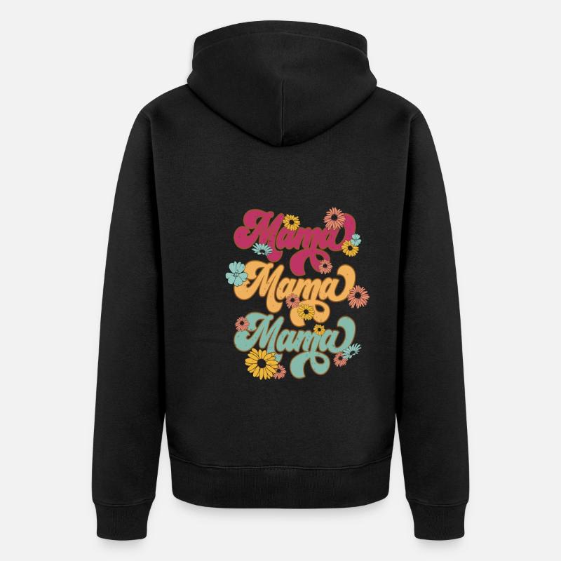 Maman Ours - Veste à capuche bio Premium Unisexe - noir