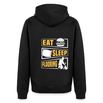 Eat Sleep Flooring Installer - Veste à capuche bio Premium Unisexe - noir - Dos - Nico (187cm)