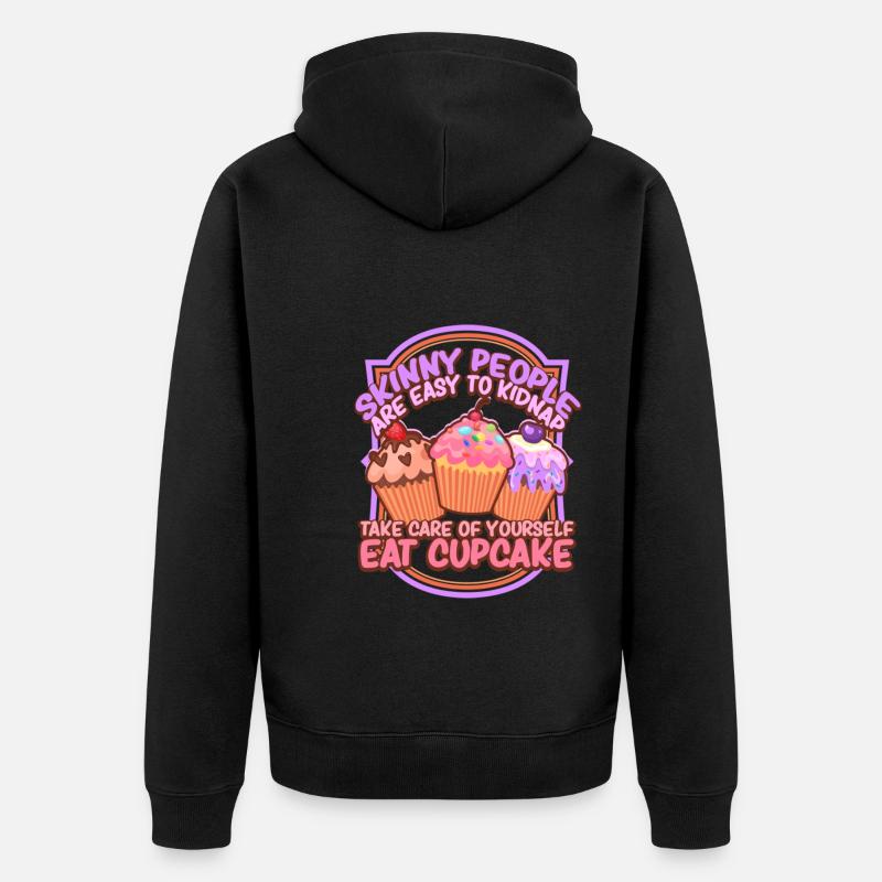 Cupcakes Baking Cupcake Bakery Propriétaire - Veste à capuche bio Premium Unisexe - noir