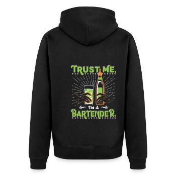 Bartender Trust - Veste à capuche bio Premium Unisexe - noir - Dos - Nico (187cm)
