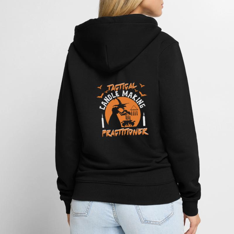 Tactical Candle Making Practitioner Unisex Premium Organic Zip Hoodie