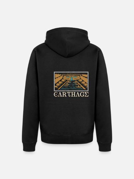 Carthage - Veste à capuche bio Premium Unisexe - noir