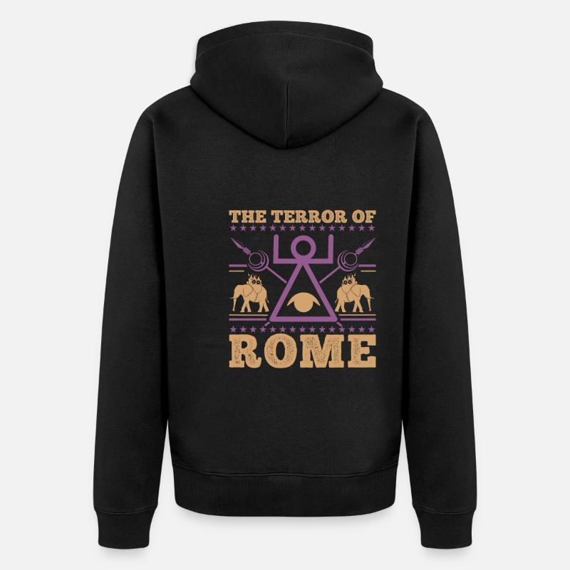 La Terreur de Rome - Veste à capuche bio Premium Unisexe - noir
