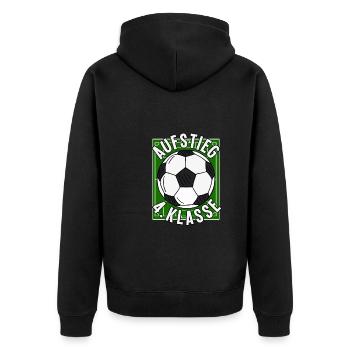 Advancement 4th Grade School Back to School - Unisex Premium Organic Zip Hoodie - black - Back - Nico (187cm)