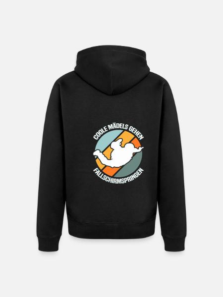 Skydiving Skydiver - Unisex Premium Organic Zip Hoodie - black