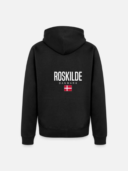 Roskilde, Danemark - Veste à capuche bio Premium Unisexe - noir