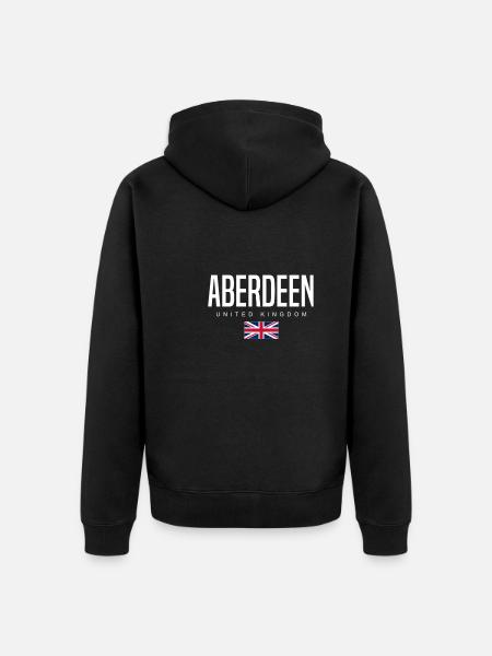 Aberdeen, Royaume-Uni - Veste à capuche bio Premium Unisexe - noir