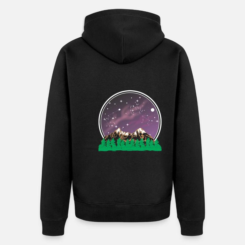 Astronomie astronomique - Veste à capuche bio Premium Unisexe - noir