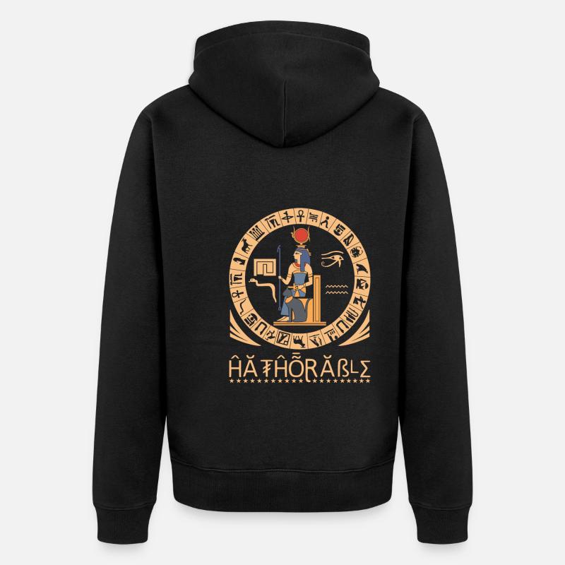 Hathorable - Unisex Premium Bio Zip Hoodie - Schwarz