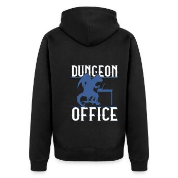 Bureau du donjon - Veste à capuche bio Premium Unisexe - noir - Dos - Nico (187cm)