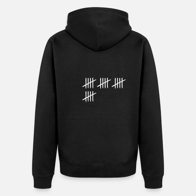 Compteurs 20 ans 20ème anniversaire - Veste à capuche bio Premium Unisexe - noir