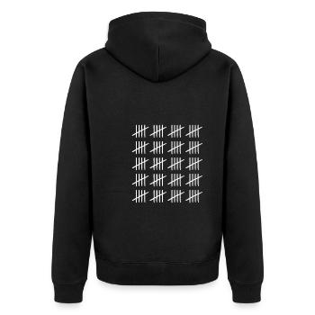Counters 100 years old 100th birthday - Unisex Premium Organic Zip Hoodie - black - Back - Nico (187cm)