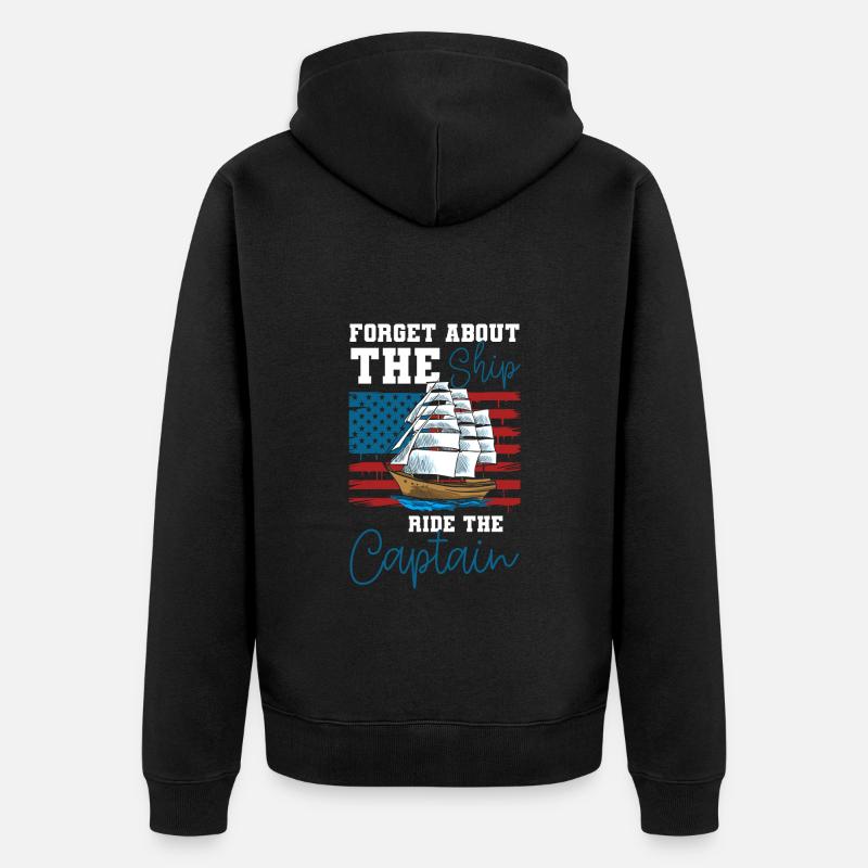 Bateau - Veste à capuche bio Premium Unisexe - noir