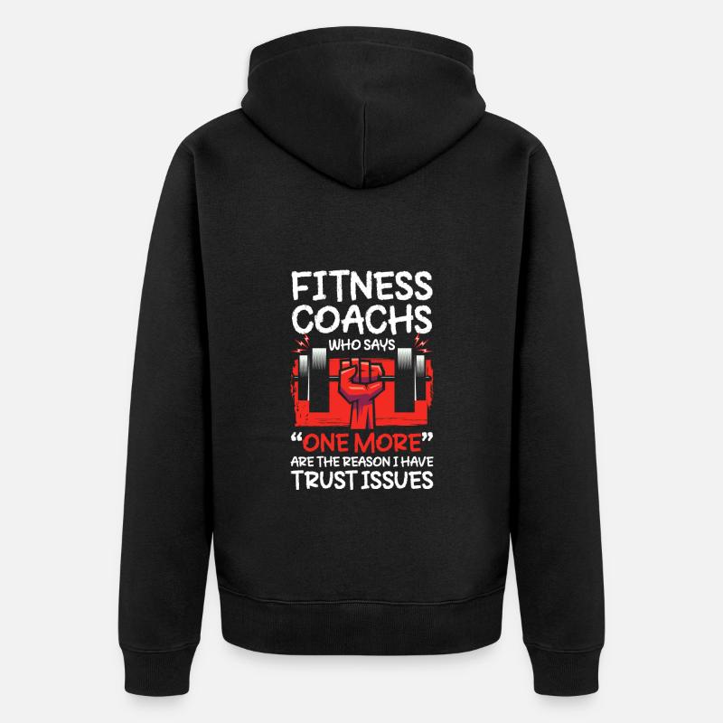 Entraînement d’endurance Fitness Trainer - Veste à capuche bio Premium Unisexe - noir