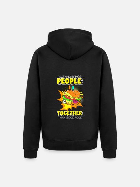 Comic Comics Fangirl - Unisex Premium Organic Zip Hoodie - black