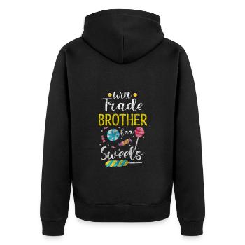 Tartelettes Candy Kids - Veste à capuche bio Premium Unisexe - noir - Dos - Nico (187cm)