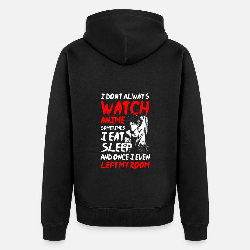 Cosplay Senpai Comic Nerd - Unisex Premium Organic Zip Hoodie - black