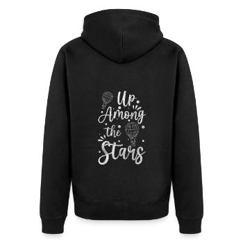 Balloonists Balloon Ride Leisure Air - Unisex Premium Organic Zip Hoodie - black - Back - Nico (187cm)