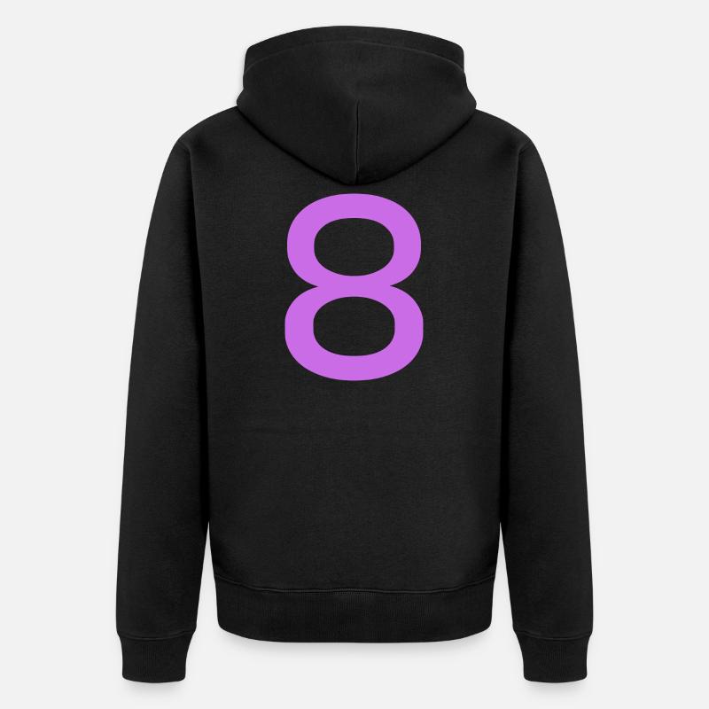 8 - Veste à capuche bio Premium Unisexe - noir