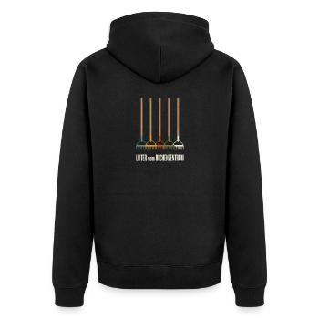 Bug im Rechenzentrum für jeden Itler und EDV - Unisex Premium Bio Zip Hoodie - Schwarz - Hinten - Nico (187cm)