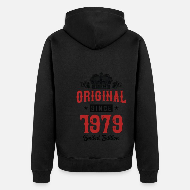 1979 Édition limitée - Veste à capuche bio Premium Unisexe - noir