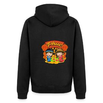 Vietnamien Nouvel An Vietnam Viet I Cadeau - Veste à capuche bio Premium Unisexe - noir - Dos - Nico (187cm)