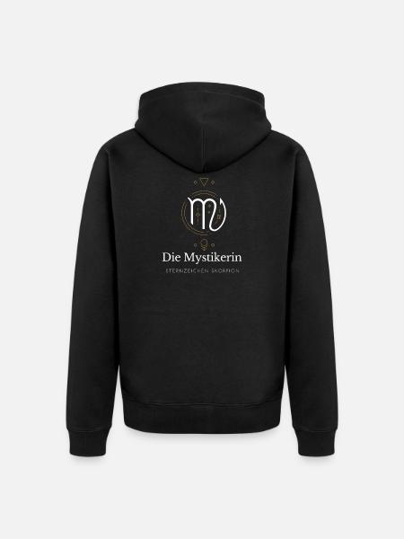 Die Mystikerin Virgo Logo - Unisex Premium Bio Zip Hoodie - Schwarz